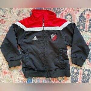 ADIDAS Kids Portland Trailblazers Track Jacket Sz 3T